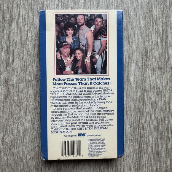 First & Ten The Team Scores Again VHS (1986) HBO Comedy Football - Picture 2 of 3